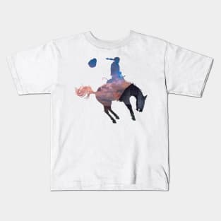 Bronco Rider 2: Farm Sunset Kids T-Shirt